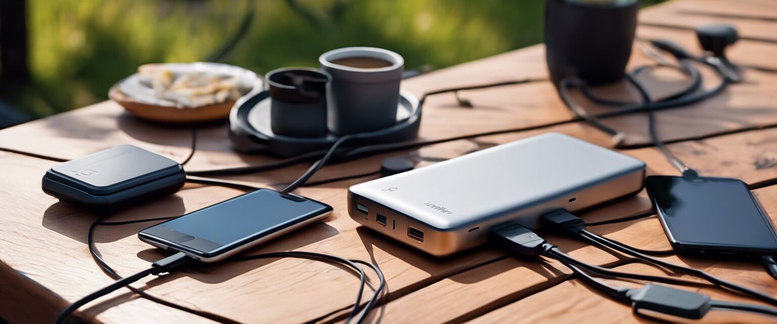 Charging devices with a power bank