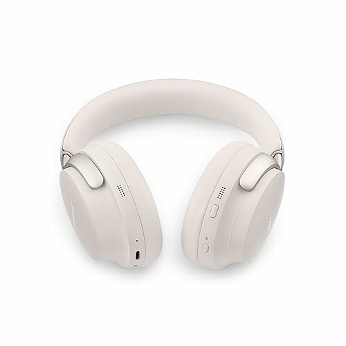 White wireless over-ear headphones