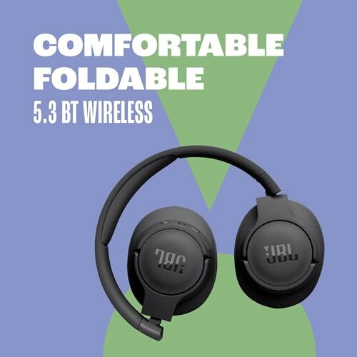 JBL comfortable foldable 5.3 BT wireless headphones